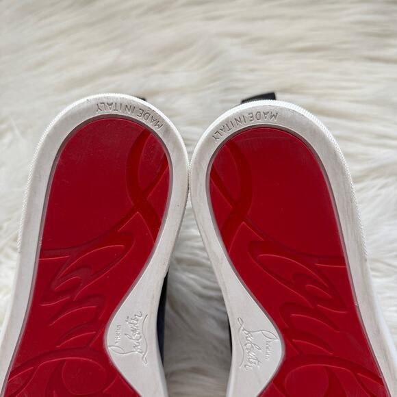 EUC•CHRISTIAN LOUBOUTIN 
Louis Orlato Camo Red Sole High-Top Sneakers Size: 37 - Picture 6 of 13